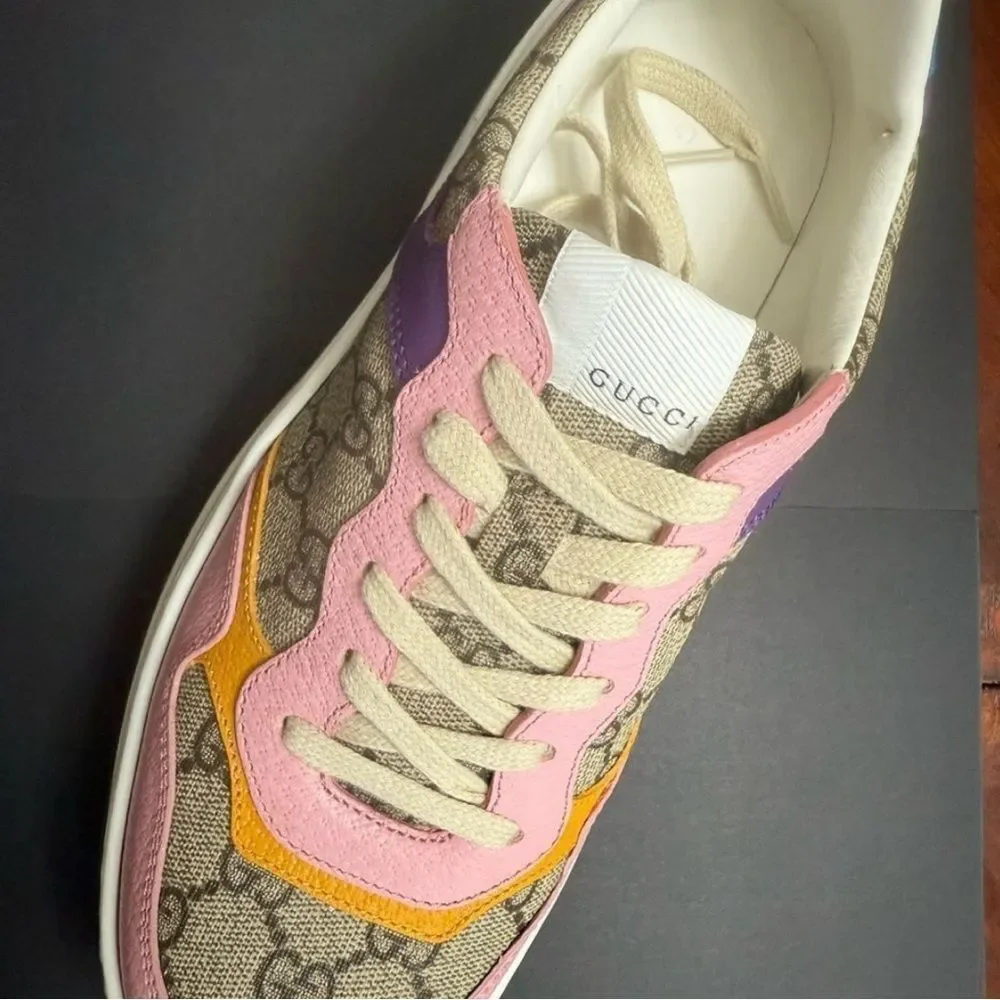 Brand new with box Gucci Pink and Purple Platform Sneakers size 11